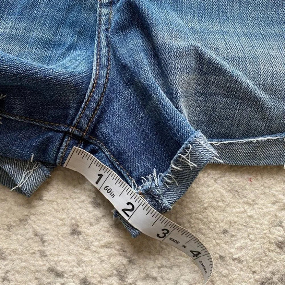 Abercrombie and Fitch denim shorts high rise button fly 26 - Picture 8 of 9